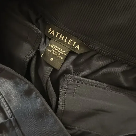 Athleta Brooklyn Ankle Pant Navy Joggers Size 8 - Picture 3 of 5